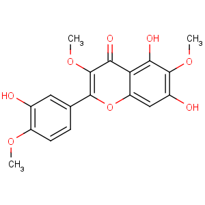 CAS No:17313-52-9 5,7-dihydroxy-2-(3-hydroxy-4-methoxyphenyl)-3,6-dimethoxychromen-4-one