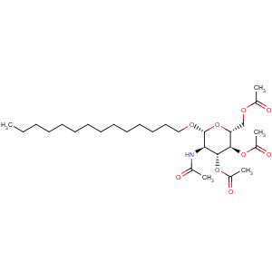 CAS No:173725-25-2 Tetradecyl 2-acetamido-2-deoxy-3,4,6-tri-O-acetyl-beta-D-glucopyranoside