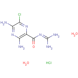 CAS No:17440-83-4 3,<br />5-diamino-6-chloro-N-(diaminomethylidene)pyrazine-2-carboxamide