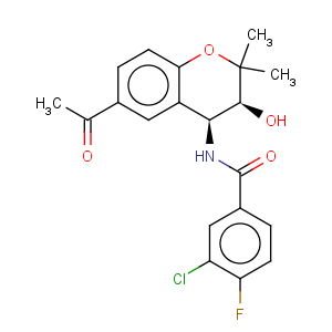 CAS No:175013-84-0 Benzamide,N-[(3S,4S)-6-acetyl-3,4-dihydro-3-hydroxy-2,2-dimethyl-2H-1-benzopyran-4-yl]-3-chloro-4-fluoro-