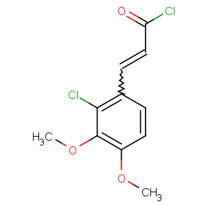 CAS No:175136-00-2 3-(2-chloro-3,4-dimethoxyphenyl)prop-2-enoyl chloride