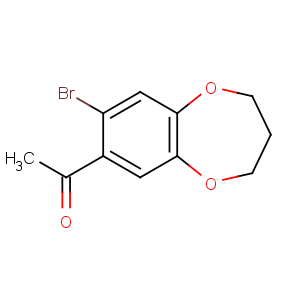 CAS No:175136-35-3 1-(7-bromo-3,4-dihydro-2H-1,5-benzodioxepin-8-yl)ethanone