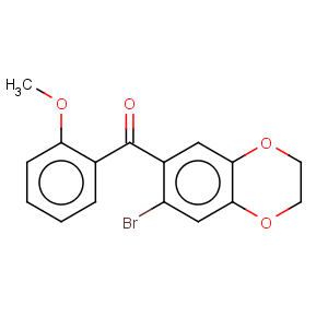 CAS No:175136-41-1 Methanone,(7-bromo-2,3-dihydro-1,4-benzodioxin-6-yl)(2-methoxyphenyl)-