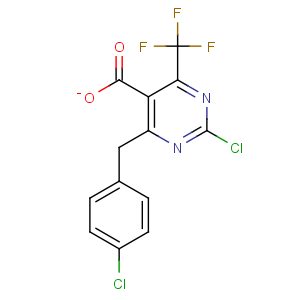 CAS No:175137-30-1 2-chloro-4-[(4-chlorophenyl)methyl]-6-(trifluoromethyl)pyrimidine-5-<br />carboxylate