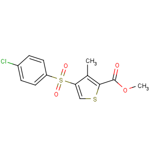 CAS No:175137-60-7 methyl 4-(4-chlorophenyl)sulfonyl-3-methylthiophene-2-carboxylate