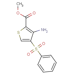 CAS No:175201-55-5 methyl 3-amino-4-(benzenesulfonyl)thiophene-2-carboxylate