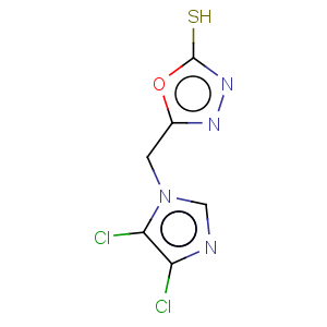 CAS No:175201-82-8 5-[(4,5-dichloro-1H-imidazol-1-yl)methyl]-1,3,4-oxadiazole-2-thiol