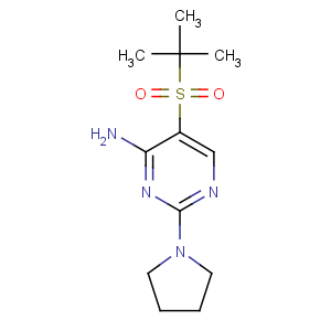 CAS No:175202-10-5 5-tert-butylsulfonyl-2-pyrrolidin-1-ylpyrimidin-4-amine
