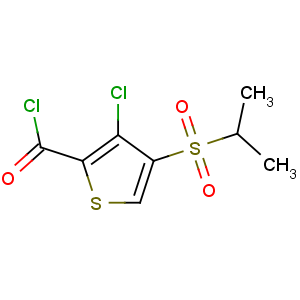 CAS No:175202-28-5 3-chloro-4-propan-2-ylsulfonylthiophene-2-carbonyl chloride