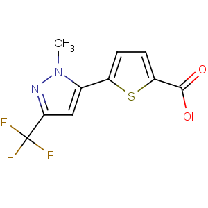 CAS No:175202-29-6 5-[2-methyl-5-(trifluoromethyl)pyrazol-3-yl]thiophene-2-carboxylic acid