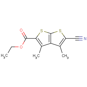 CAS No:175202-57-0 ethyl 2-cyano-3,4-dimethylthieno[2,3-b]thiophene-5-carboxylate