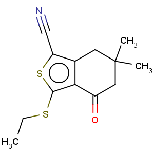 CAS No:175202-70-7 Benzo[c]thiophene-1-carbonitrile, 3-(ethylthio)-4,5,6,7-tetrahydro-6,6-dimethyl-4-oxo-