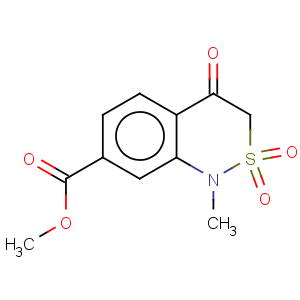 CAS No:175202-91-2 1H-2,1-Benzothiazine-7-carboxylicacid, 3,4-dihydro-1-methyl-4-oxo-, methyl ester, 2,2-dioxide