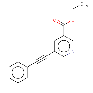 CAS No:175203-65-3 3-Pyridinecarboxylicacid, 5-(2-phenylethynyl)-, ethyl ester