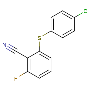 CAS No:175204-12-3 2-(4-chlorophenyl)sulfanyl-6-fluorobenzonitrile