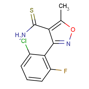 CAS No:175204-42-9 3-(2-chloro-6-fluorophenyl)-5-methyl-1,2-oxazole-4-carbothioamide