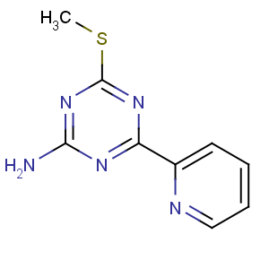 CAS No:175204-53-2 4-methylsulfanyl-6-pyridin-2-yl-1,3,5-triazin-2-amine