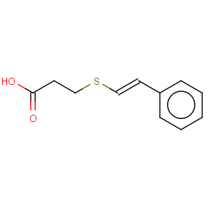 CAS No:175205-21-7 Propanoic acid,3-[(2-phenylethenyl)thio]-