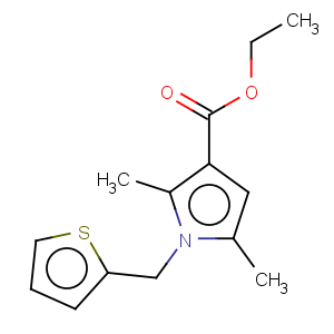 CAS No:175276-51-4 1H-Pyrrole-3-carboxylicacid, 2,5-dimethyl-1-(2-thienylmethyl)-, ethyl ester