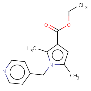 CAS No:175276-53-6 1H-Pyrrole-3-carboxylicacid, 2,5-dimethyl-1-(4-pyridinylmethyl)-, ethyl ester