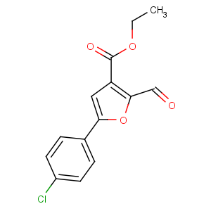 CAS No:175276-64-9 ethyl 5-(4-chlorophenyl)-2-formylfuran-3-carboxylate