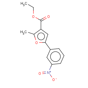 CAS No:175276-71-8 3-Furancarboxylic acid,2-methyl-5-(3-nitrophenyl)-, ethyl ester
