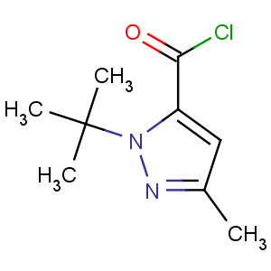 CAS No:175277-10-8 2-tert-butyl-5-methylpyrazole-3-carbonyl chloride