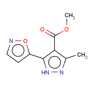 CAS No:175277-15-3 1H-Pyrazole-4-carboxylicacid, 3-(5-isoxazolyl)-5-methyl-, methyl ester