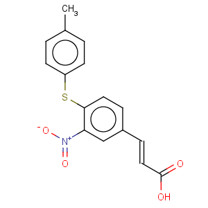 CAS No:175278-50-9 2-Propenoic acid,3-[4-[(4-methylphenyl)thio]-3-nitrophenyl]-