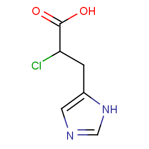 CAS No:17561-26-1 (2S)-2-chloro-3-(1H-imidazol-5-yl)propanoic acid