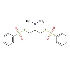 CAS No:17606-31-4 1,3-bis(benzenesulfonylsulfanyl)-N,N-dimethylpropan-2-amine