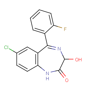 CAS No:17617-60-6 7-chloro-5-(2-fluorophenyl)-3-hydroxy-1,3-dihydro-1,<br />4-benzodiazepin-2-one