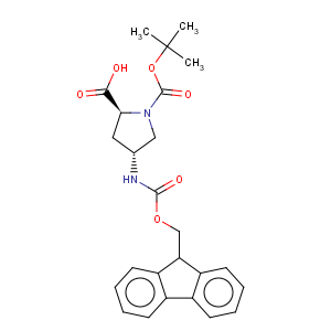 CAS No:176486-63-8 1,2-Pyrrolidinedicarboxylicacid, 4-[[(9H-fluoren-9-ylmethoxy)carbonyl]amino]-, 1-(1,1-dimethylethyl)ester, (2S,4R)-