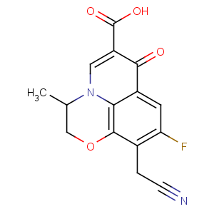 CAS No:176760-98-8 (S)-10-(Cyanomethyl)-9-fluoro-2,3-dihydro-3-methyl-7-oxo-7H-pyrido[1,2,3-de]-1,4-benzoxazine-6-carboxylic acid