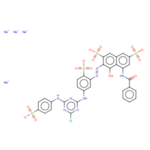 CAS No:17681-50-4 2,7-Naphthalenedisulfonicacid,5-(benzoylamino)-3-[2-[5-[[4-chloro-6-[(4-sulfophenyl)amino]-1,3,5-triazin-2-yl]amino]-2-sulfophenyl]diazenyl]-4-hydroxy-,sodium salt (1:4)