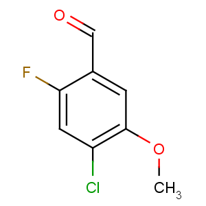 CAS No:177034-24-1 4-chloro-2-fluoro-5-methoxybenzaldehyde