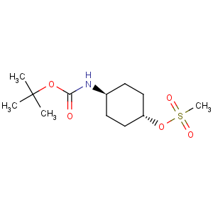 CAS No:177545-89-0 Carbamic acid,N-[trans-4-[(methylsulfonyl)oxy]cyclohexyl]-, 1,1-dimethylethyl ester