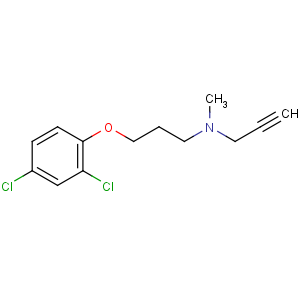 CAS No:17780-72-2 3-(2,4-dichlorophenoxy)-N-methyl-N-prop-2-ynylpropan-1-amine