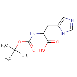 CAS No:17791-52-5 (2S)-3-(1H-imidazol-5-yl)-2-[(2-methylpropan-2-yl)oxycarbonylamino]<br />propanoic acid
