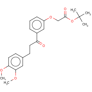 CAS No:178445-86-8 Acetic acid,2-[3-[3-(3,4-dimethoxyphenyl)-1-oxopropyl]phenoxy]-, 1,1-dimethylethyl ester