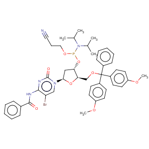 CAS No:178925-43-4 Cytidine,N-benzoyl-5'-O-[bis(4-methoxyphenyl)phenylmethyl]-5-bromo-2'-deoxy-,3'-[2-cyanoethyl bis(1-methylethyl)phosphoramidite] (9CI)