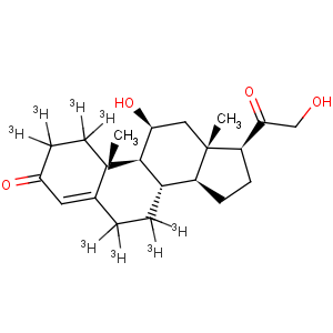 CAS No:179382-80-0 Pregn-4-ene-3,20-dione-1,2,6,7-t4,11,21-dihydroxy-, (11b)- (9CI)