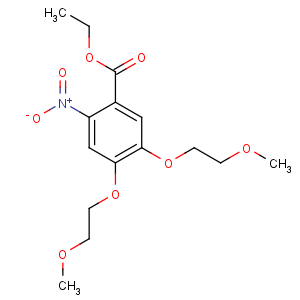 CAS No:179688-26-7 ethyl 4,5-bis(2-methoxyethoxy)-2-nitrobenzoate