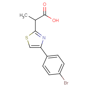 CAS No:17969-45-8 2-[4-(4-bromophenyl)-1,3-thiazol-2-yl]propanoic acid