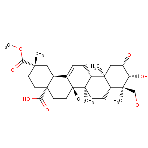 CAS No:1802-12-6 Olean-12-ene-28,29-dioicacid, 2,3,23-trihydroxy-, 29-methyl ester, (2b,3b,4a,20b)-