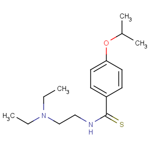CAS No:18051-25-7 N-[2-(diethylamino)ethyl]-4-propan-2-yloxybenzenecarbothioamide