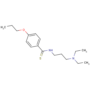 CAS No:18051-53-1 N-[3-(diethylamino)propyl]-4-propoxybenzenecarbothioamide