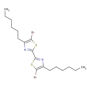 CAS No:180729-93-5 5-bromo-2-(5-bromo-4-hexyl-1,3-thiazol-2-yl)-4-hexyl-1,3-thiazole