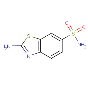 CAS No:18101-58-1 2-amino-1,3-benzothiazole-6-sulfonamide