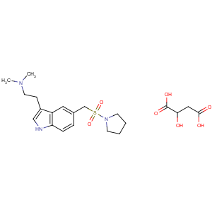 CAS No:181183-52-8 N,<br />N-dimethyl-2-[5-(pyrrolidin-1-ylsulfonylmethyl)-1H-indol-3-yl]<br />ethanamine